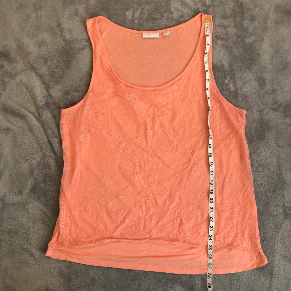New York and Company Pink Lace Top